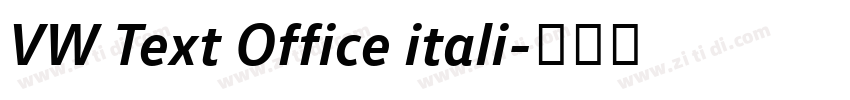 VW Text Office itali字体转换